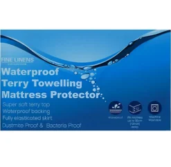 King Size Waterproof Terry Towel Mattress Protector Fitted Bed Sheet Cover Topper Bedding 7 King Size Waterproof Terry Towel Mattress Protector Fitted Bed Sheet Cover Topper Bedding -DIY king size waterproof terry towel mattress protector fitted bed sheet cover topper bedding5057102008118 03c MP