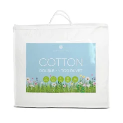 Lancashire Textiles 1 Tog Cotton Double Duvet
