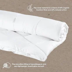 Lancashire Textiles 15 Tog Polycotton Casing Hollowfibre Filling Winter Super Snuggly Duvet - Double -DIY lancashire textiles 15 tog polycotton casing hollowfibre filling winter super snuggly duvet double5050325001973 03c MP