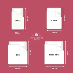 Lancashire Textiles 15 Tog Polycotton Casing Hollowfibre Filling Winter Super Snuggly Duvet - King Size -DIY lancashire textiles 15 tog polycotton casing hollowfibre filling winter super snuggly duvet king size5050325001980 03c MP