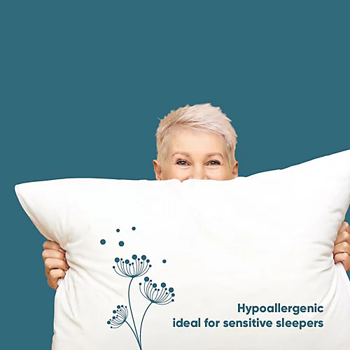 Lancashire Textiles 2 Pack Luxury Super Bounce Pillow Pair Made In Britain Soft/Medium Support Non-allergenic Pillow Pair 5 Lancashire Textiles 2 Pack Luxury Super Bounce Pillow Pair Made In Britain Soft/Medium Support Non-allergenic Pillow Pair - Image 3