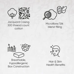 Lancashire Textiles 300 Thread Count Jacquard Cotton And Silk Blend Filling Box Pillow For Medium Support - Single Pillow 8 Lancashire Textiles 300 Thread Count Jacquard Cotton And Silk Blend Filling Box Pillow For Medium Support - Single Pillow -DIY lancashire textiles 300 thread count jacquard cotton and silk blend filling box pillow for medium support single pillow5055952417760 03c MP