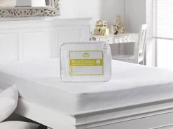 DIY -DIY lancashire textiles pure cotton mattress protector with 100 cotton filling and casing with 15 skirt single5055952407112 02c MP