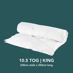 Lancashire Textiles Super-Soft Luxury Anti-Allergy Bamboo 10.5 Tog Duvet Breathable All Year Comfort - King Size -DIY lancashire textiles super soft luxury anti allergy bamboo 10 5 tog duvet breathable all year comfort king size5055952417487 02c MP