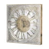 Large Mirrored Square Framed Clock With Moving Mechanism -DIY large mirrored square framed clock with moving mechanism5050140949993 01c MP