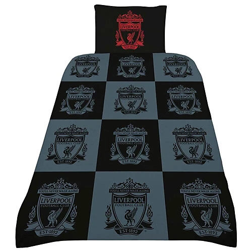 Liverpool FC Duvet Cover Set Black/Red/Grey (Single) 3 Liverpool FC Duvet Cover Set Black/Red/Grey (Single)