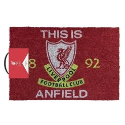 Liverpool FC TIA Door Mat Red/Yellow (One Size) -DIY liverpool fc tia door mat red yellow one size 5059699434813 03c MP