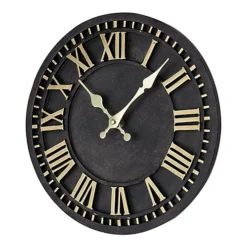 Livingandhome Black And Gold Decorative Roman Numeral Wall Clock 12 Inch 8 Livingandhome Black And Gold Decorative Roman Numeral Wall Clock 12 Inch -DIY livingandhome black and gold decorative roman numeral wall clock 12 inch0670586480949 03c MP