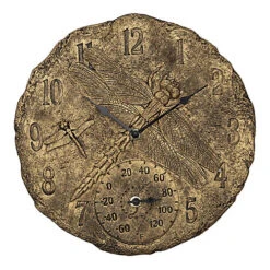 Livingandhome Resin Decorative Arabic Numerals Wall Clock With Thermometer 12 Inch 9 Livingandhome Resin Decorative Arabic Numerals Wall Clock With Thermometer 12 Inch -DIY livingandhome resin decorative arabic numerals wall clock with thermometer 12 inch0670586480932 04c MP