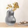 Livingandhome Silver Artistic Gourd Porcelain Vase Tabletop Decor 190 X 265 Mm -DIY livingandhome silver artistic gourd porcelain vase tabletop decor 190 x 265 mm0735940235044 01c MP