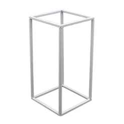 Livingandhome White Metal Column Flower Stand Wedding Decoration 300 X 810 Mm -DIY livingandhome white metal column flower stand wedding decoration 300 x 810 mm0670586480420 04c MP