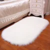 Livingandhome White Shaggy Room Oval Decor Rug 1200 X 600 Mm -DIY livingandhome white shaggy room oval decor rug 1200 x 600 mm0735940278119 01c MP