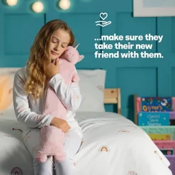 LIVIVO 2L Extra Long Fluffy Hot Water Bottle With Faux Fur Removable Cover, Machine Washable - 64cm/(Unicorn W/ Pom Pom) -DIY livivo 2l extra long fluffy hot water bottle with faux fur removable cover machine washable 64cm unicorn w pom pom 5056295301617 04c MP