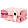 LIVIVO Electric Heated Blanket - Warm Fleece Over Throw With A Digital Control & Timer, Washable Mattress Pad Heater - Pink -DIY livivo electric heated blanket warm fleece over throw with a digital control timer washable mattress pad heater pink5056295309231 01c MP