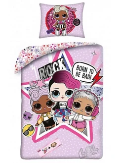 LOL Surprise Rock 100% Cotton Single Duvet Cover And Pillowcase Set