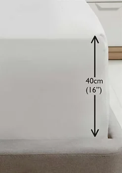 DIY -DIY luxury super soft percale plain 16 deep fitted sheet king white fitted sheet5027491736770 02c MP