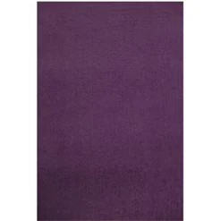 Maestro Collection Solid Design Rug In Purple