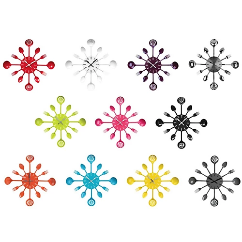 Maison By Premier Grey Cutlery Wall Clock 4 Maison By Premier Grey Cutlery Wall Clock - Image 2