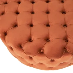 Make It A Home Anouska Orange Velvet Round Buttoned Pouffe 9 Make It A Home Anouska Orange Velvet Round Buttoned Pouffe -DIY make it a home anouska orange velvet round buttoned pouffe5018207415942 04c MP