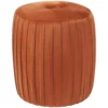 Make It A Home Appley Orange Pleated Velvet Double Stitched Button Cylinder Pouffe 1 Make It A Home Appley Orange Pleated Velvet Double Stitched Button Cylinder Pouffe -DIY make it a home appley orange pleated velvet double stitched button cylinder pouffe5018207415928 01c MP