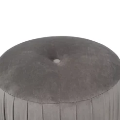 Make It A Home Appley Pleated Velvet Stud Button Pouffe -DIY make it a home appley pleated velvet stud button pouffe5018207403918 03c MP