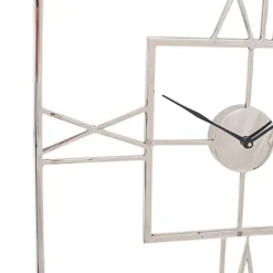 Make It A Home Lio Silver Metal Mirrored Finish Square Wall Clock -DIY make it a home lio silver metal mirrored finish square wall clock5018207403802 03c MP