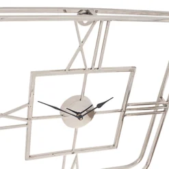 Make It A Home Lio Silver Metal Mirrored Finish Square Wall Clock -DIY make it a home lio silver metal mirrored finish square wall clock5018207403802 04c MP