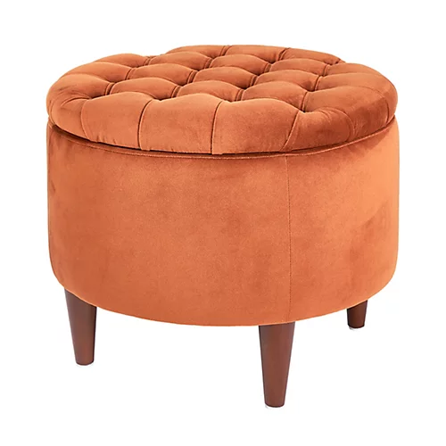 Make It A Home Sofia Quilted Velvet Storage Pouffe 3 Make It A Home Sofia Quilted Velvet Storage Pouffe