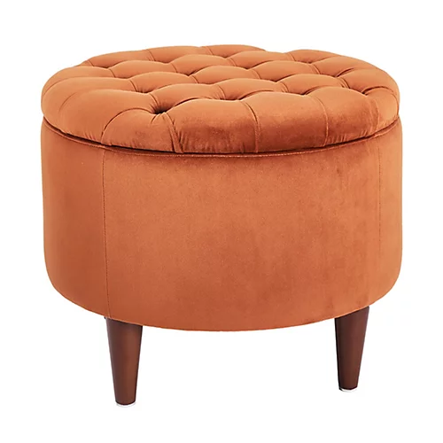 Make It A Home Sofia Quilted Velvet Storage Pouffe 4 Make It A Home Sofia Quilted Velvet Storage Pouffe - Image 2