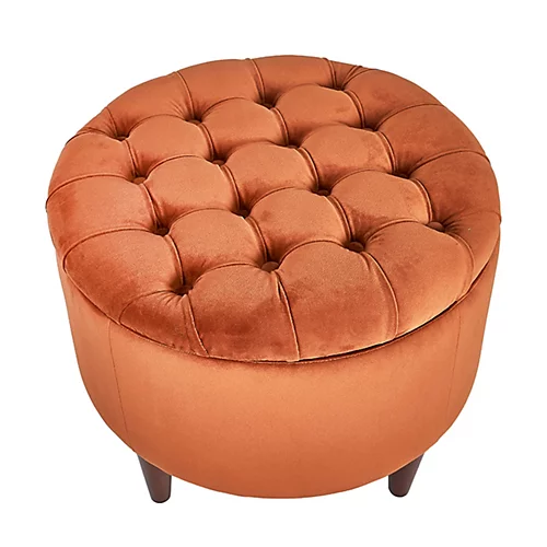 Make It A Home Sofia Quilted Velvet Storage Pouffe 6 Make It A Home Sofia Quilted Velvet Storage Pouffe - Image 4