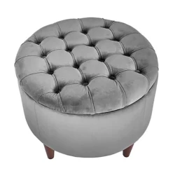 Make It A Home Sofia Quilted Velvet Storage Pouffe -DIY make it a home sofia quilted velvet storage pouffe5018207410374 04c MP