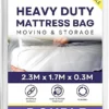 Mattress Bags, Double Bed Mattress Cover, Protectors And Heavy Duty Protective Bags (4.5 X 7.5ft) 2 Mattress Bags, Double Bed Mattress Cover, Protectors And Heavy Duty Protective Bags (4.5 X 7.5ft) -DIY mattress bags double bed mattress cover protectors and heavy duty protective bags 4 5 x 7 5ft 0669014597380 01c MP