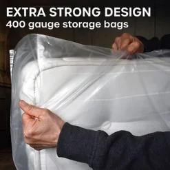 Mattress Bags, Double Bed Mattress Cover, Protectors And Heavy Duty Protective Bags (4.5 X 7.5ft) -DIY mattress bags double bed mattress cover protectors and heavy duty protective bags 4 5 x 7 5ft 0669014597380 04c MP