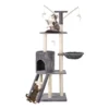 Milo & Misty Cat Tree, 46cm Cat Tower, Sisal Scratching Posts, Multi Level Cat House, Large Climbing Frame W/ Ladder And Hammock -DIY milo misty cat tree 46cm cat tower sisal scratching posts multi level cat house large climbing frame w ladder and hammock5060351498418 01c MP