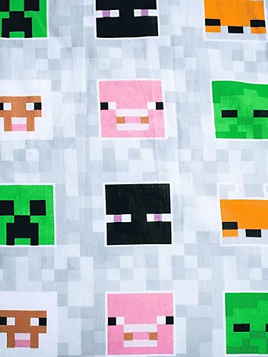 Minecraft Adventure 100% Cotton Single Fitted Sheet 5 Minecraft Adventure 100% Cotton Single Fitted Sheet - Image 3