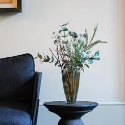 Mocha Rippled Glass Vase H25Cm W14.5Cm -DIY mocha rippled glass vase h25cm w14 5cm5055352849192 03c MP