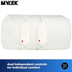 Mylek Electric Blanket Double Bed Premium Fleece Underblanket Dual Control With Elasticated Skirt 8 Mylek Electric Blanket Double Bed Premium Fleece Underblanket Dual Control With Elasticated Skirt -DIY mylek electric blanket double bed premium fleece underblanket dual control with elasticated skirt5056411319182 03c MP