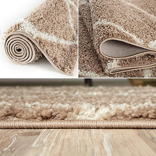Myshaggy Collection Rugs Diamond Design In Beige 383 BI 5 Myshaggy Collection Rugs Diamond Design In Beige 383 BI - Image 3