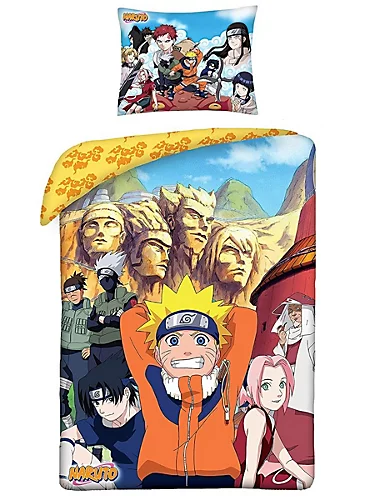 Naruto 100% Cotton Single Duvet Cover And Pillowcase Set - European Size 3 Naruto 100% Cotton Single Duvet Cover And Pillowcase Set - European Size