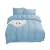 Neel Blue King Size Duvet Cover & 2 Matching Pillow Cases - Sky Blue -DIY neel blue king size duvet cover 2 matching pillow cases sky blue5056185116451 01c MP