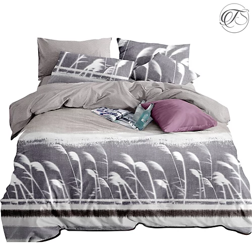Neel Blue King Size Printed Duvet Cover & 2 Matching Pillow Cases - Floral Grey 3 Neel Blue King Size Printed Duvet Cover & 2 Matching Pillow Cases - Floral Grey