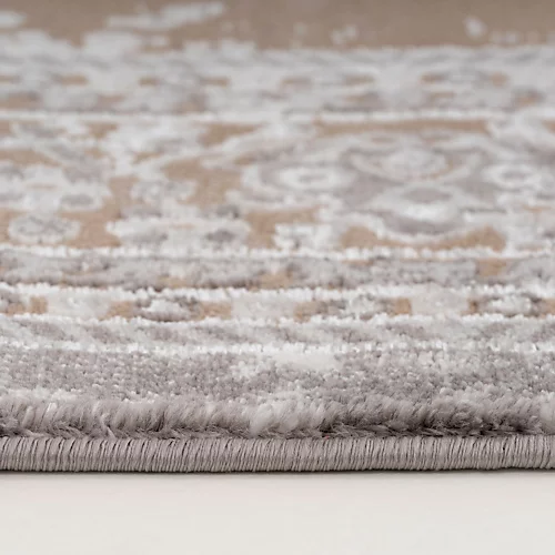 Neutral Beige Traditional Medallion Bordered Living Area Rug 160x230cm 6 Neutral Beige Traditional Medallion Bordered Living Area Rug 160x230cm - Image 4