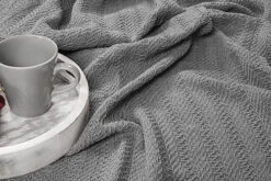 Nevni Pack Of 2 Decorative Rustic Cotton Throw Blanket With Fringes For Sofa, Bed, Armchair, Couch Settee 127 X 152 Cm - Grey -DIY nevni pack of 2 decorative rustic cotton throw blanket with fringes for sofa bed armchair couch settee 127 x 152 cm grey5060414799070 04c MP