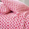 Novogratz Red Long Stem Lotus Fitted Sheet -DIY novogratz red long stem lotus fitted sheet5016834023615 01c MP