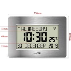 Official UK Radio Controlled Silent Wall Clock - Large LCD, Auto Set Up With Day, Date, Month. Ideal For Dementia & Alzheimer's. -DIY official uk radio controlled silent wall clock large lcd auto set up with day date month ideal for dementia alzheimer s 5060660020058 04c MP