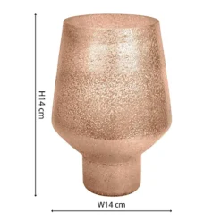 Opulent Tall Curved Metallic Gold Vase H26Cm W20Cm