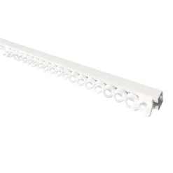 Orciel Matt White Fixed Single Curtain Track, (L)2m