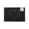 Oseasons Heart Small Embossed Doormat In Black -DIY oseasons heart small embossed doormat in black5056010139761 01c MP