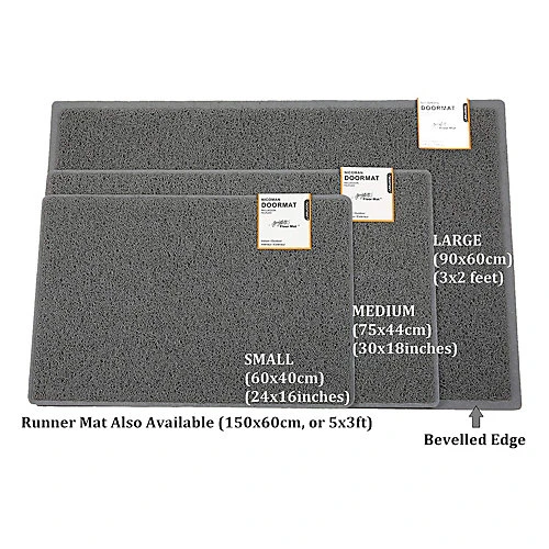 Oseasons Heart Small Embossed Doormat In Black 4 Oseasons Heart Small Embossed Doormat In Black - Image 2