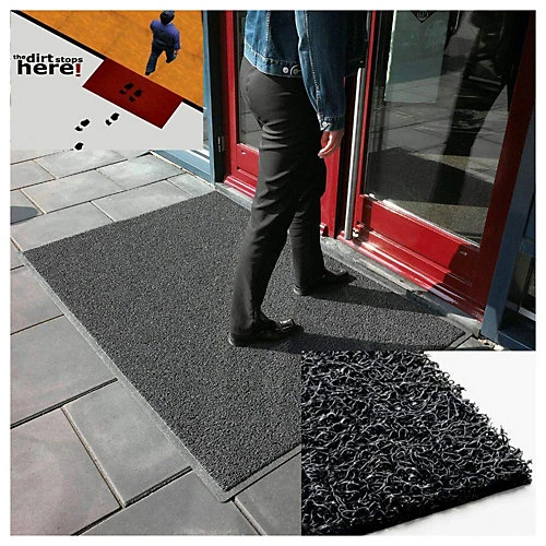 Oseasons Plain Small Doormat In Black 5 Oseasons Plain Small Doormat In Black - Image 3